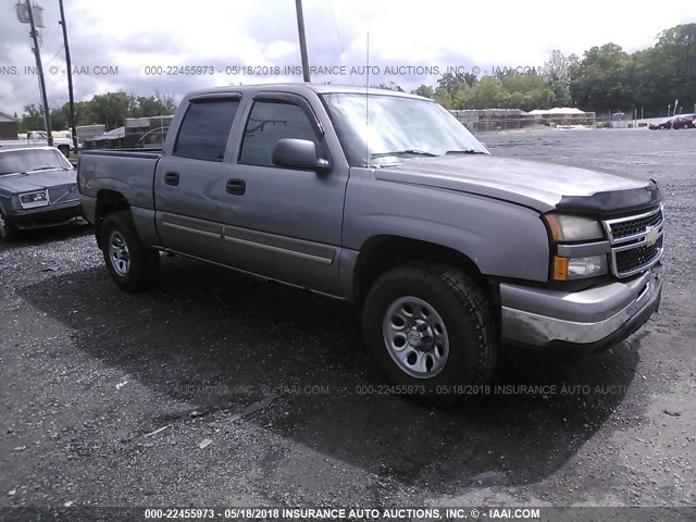 2GCEK13V071134308 - 2007 CHEVROLET SILVERADO K1500 CLASSIC CREW CAB SILVER photo 1