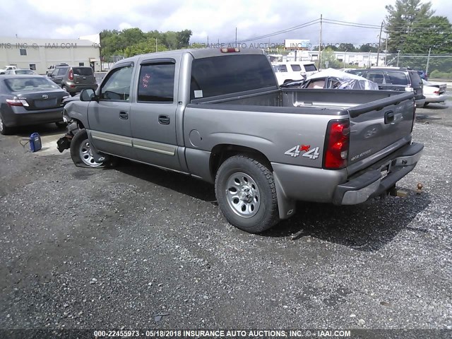 2GCEK13V071134308 - 2007 CHEVROLET SILVERADO K1500 CLASSIC CREW CAB SILVER photo 3