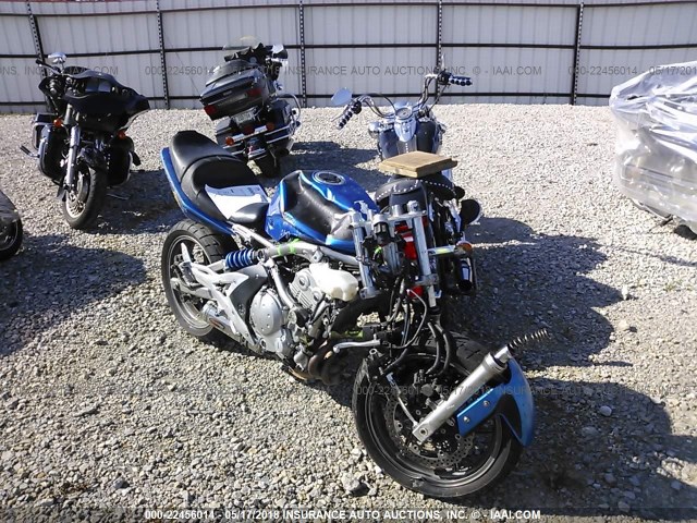 JKAEXEA177A025420 - 2007 KAWASAKI EX650 A Mavi foto 1