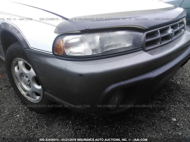 4S3BG6851T7382719 - 1996 SUBARU LEGACY OUTBACK WHITE photo 6