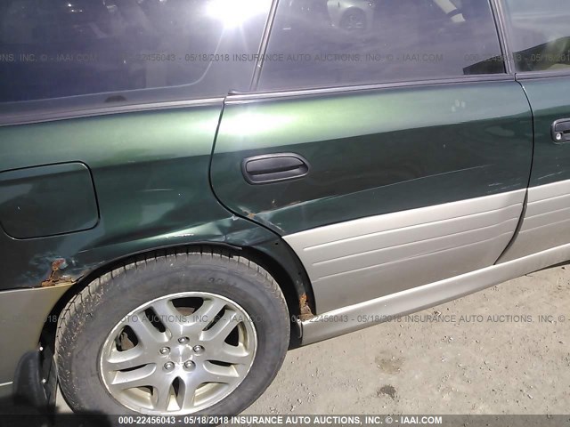 4S3BH675237634931 - 2003 SUBARU LEGACY OUTBACK AWP GREEN photo 6