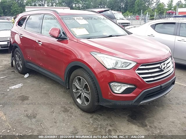 KM8SN4HFXDU018669 - 2013 HYUNDAI SANTA FE GLS RED photo 1