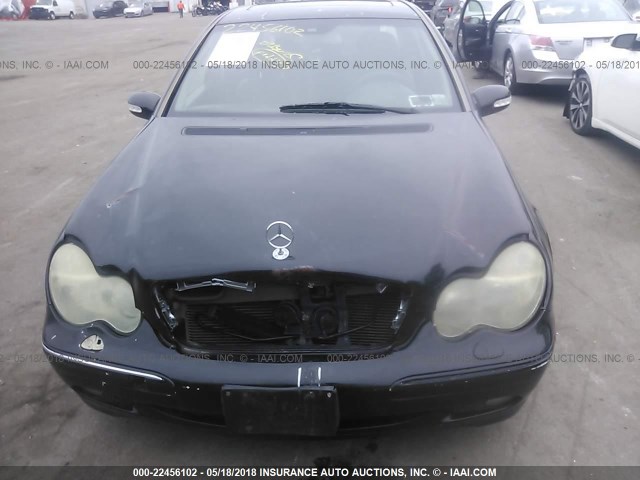 WDBRF64J32E004902 - 2002 MERCEDES-BENZ C 320 BLACK photo 6