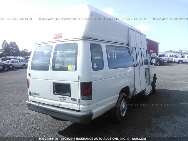 1FTSS34L26DB30842 - 2006 FORD E350 E350 SUPER DUTY VAN WHITE photo 4