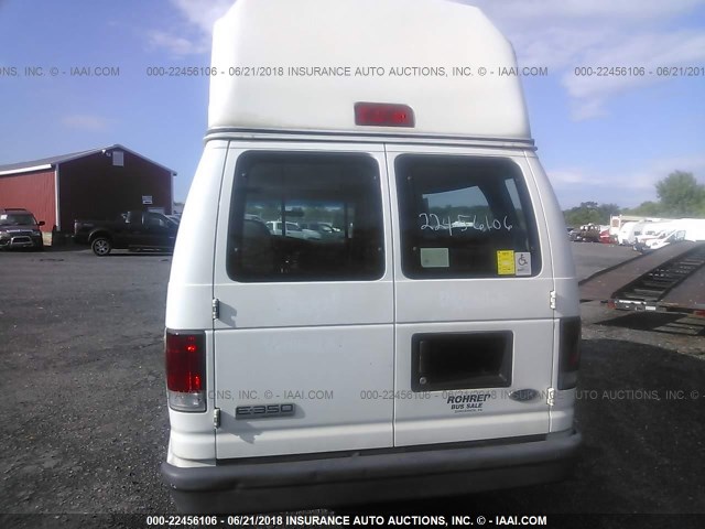 1FTSS34L26DB30842 - 2006 FORD E350 E350 SUPER DUTY VAN WHITE photo 8