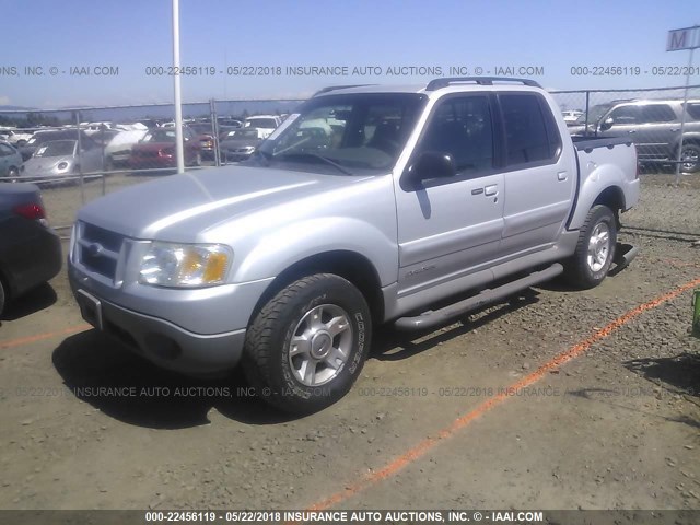 1FMZU77E51UC96175 - 2001 FORD EXPLORER SPORT TR  SILVER photo 2