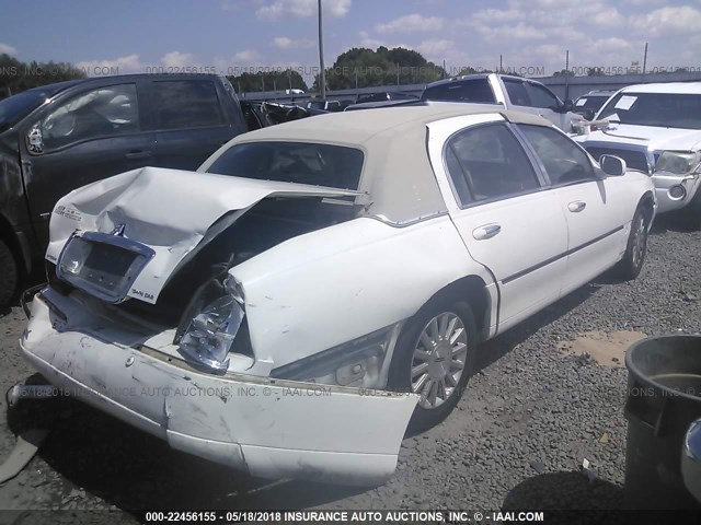 1LNHM81W94Y627274 - 2004 LINCOLN TOWN CAR EXECUTIVE/SIGNATURE თეთრი ფოტო 4