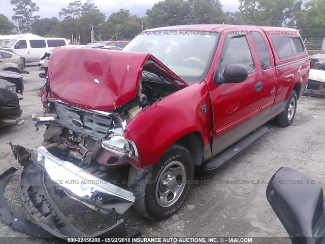 2FTRX17W04CA31573 - 2004 FORD F-150 HERITAGE CLASSIC RED photo 2