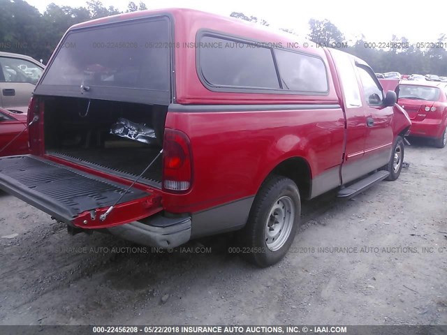 2FTRX17W04CA31573 - 2004 FORD F-150 HERITAGE CLASSIC RED photo 4