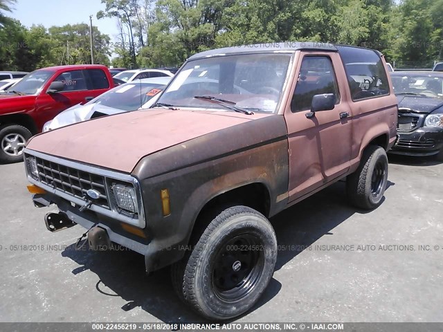 1FMCU14T7GUC21511 - 1986 FORD BRONCO II RED photo 2