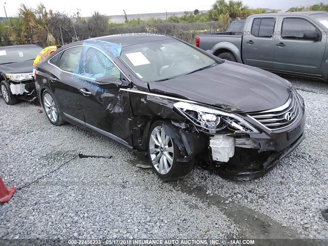 KMHFH4JGXGA508241 - 2016 HYUNDAI AZERA LIMITED GRAY photo 1