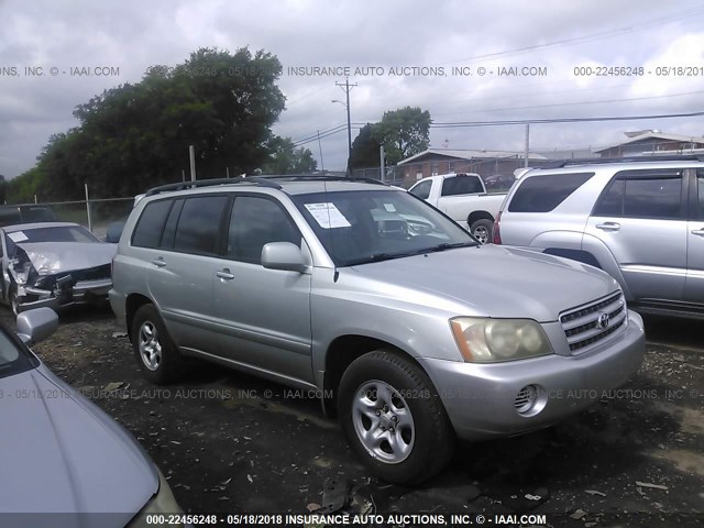 JTEGD21A430063866 - 2003 TOYOTA HIGHLANDER SILVER photo 1