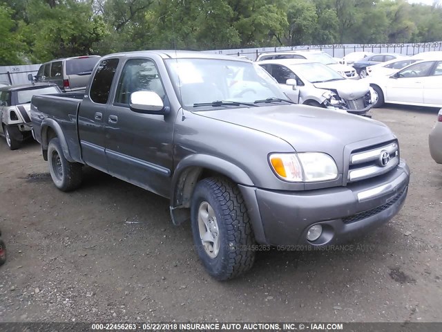 5TBBT44163S435772 - 2003 TOYOTA TUNDRA ACCESS CAB SR5 GRAY photo 1