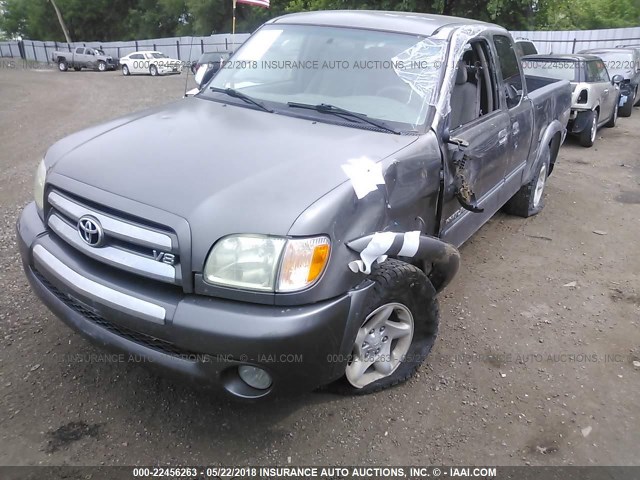 5TBBT44163S435772 - 2003 TOYOTA TUNDRA ACCESS CAB SR5 GRAY photo 2