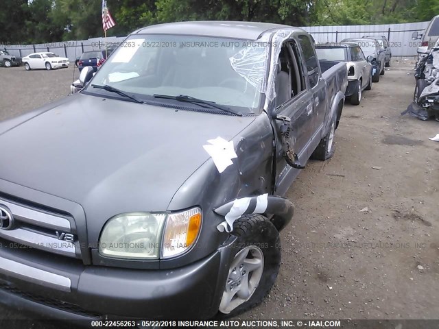 5TBBT44163S435772 - 2003 TOYOTA TUNDRA ACCESS CAB SR5 GRAY photo 6