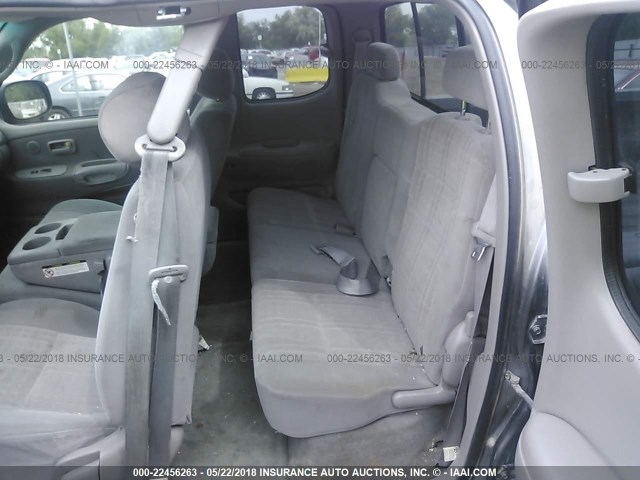 5TBBT44163S435772 - 2003 TOYOTA TUNDRA ACCESS CAB SR5 GRAY photo 8