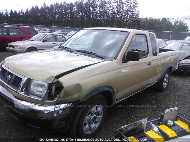 1N6DD26SXWC301339 - 1998 NISSAN FRONTIER KING CAB XE/KING CAB SE GOLD photo 2