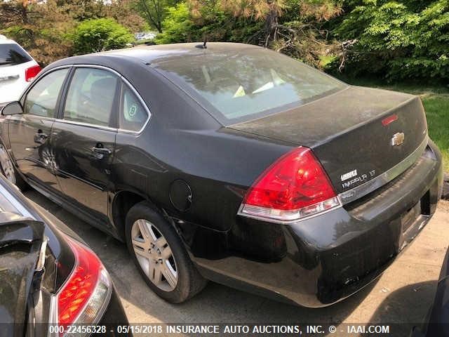 2G1WB5EK2B1326135 - 2011 CHEVROLET IMPALA LT BLACK photo 3