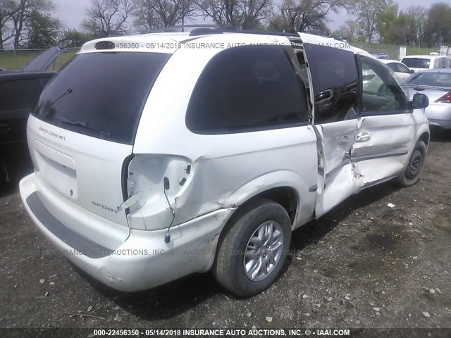 2B8GP44391R215465 - 2001 DODGE GRAND CARAVAN SPORT WHITE photo 4