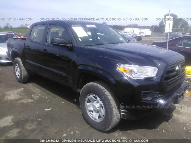 5TFCZ5AN0JX123249 - 2018 TOYOTA TACOMA DBL CAB/SR/TRDSPT/OR/PRO შავი ფოტო 1