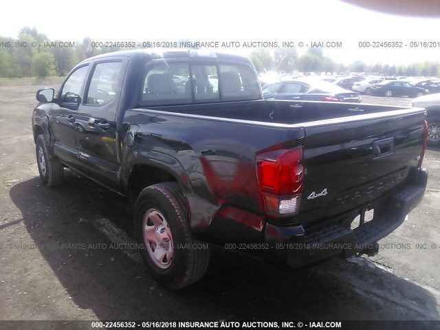 5TFCZ5AN0JX123249 - 2018 TOYOTA TACOMA DBL CAB/SR/TRDSPT/OR/PRO შავი ფოტო 3