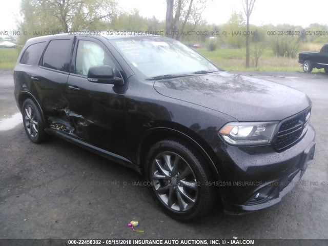 1C4RDHDGXHC869622 - 2017 DODGE DURANGO GT BLACK photo 1