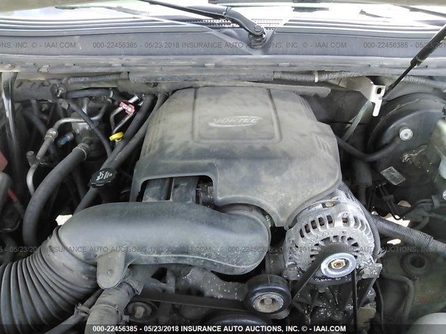 1GKFK16307J237642 - 2007 GMC YUKON XL K1500 GRAY photo 10