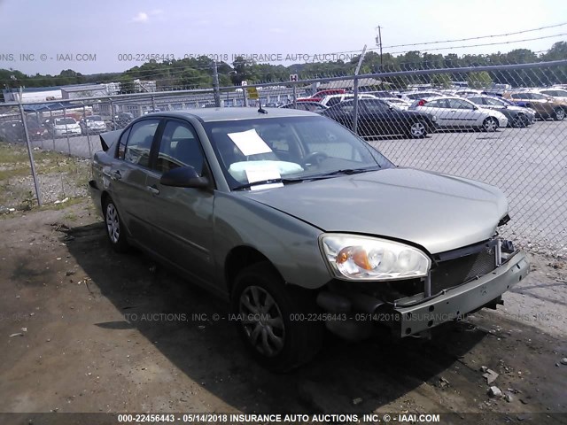 1G1ZS53F76F156615 - 2006 CHEVROLET MALIBU LS GREEN photo 1