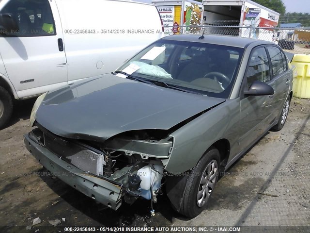 1G1ZS53F76F156615 - 2006 CHEVROLET MALIBU LS GREEN photo 2