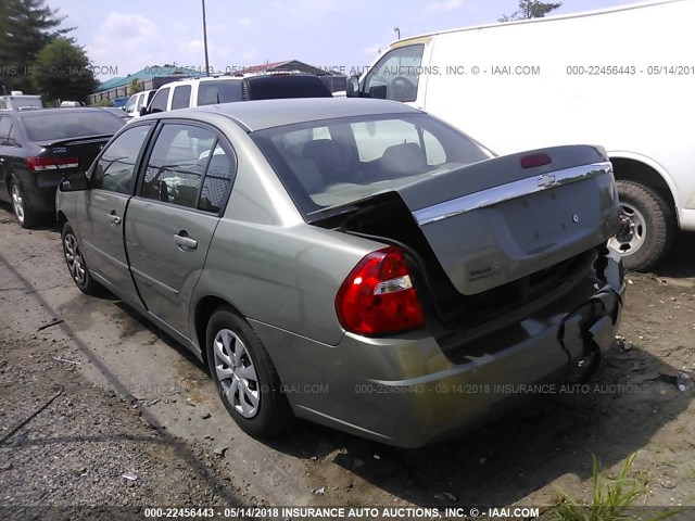 1G1ZS53F76F156615 - 2006 CHEVROLET MALIBU LS GREEN photo 3