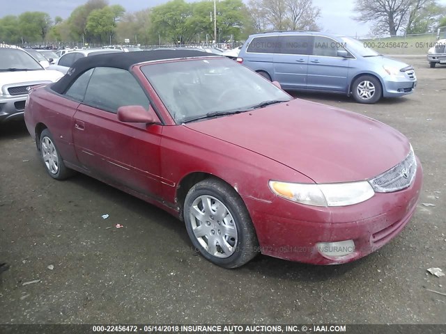 2T1FF22P81C431319 - 2001 TOYOTA CAMRY SOLARA SE/SLE RED photo 1