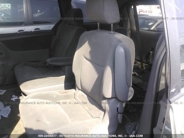 5TDZA23C24S000638 - 2004 TOYOTA SIENNA CE/LE BEIGE photo 8