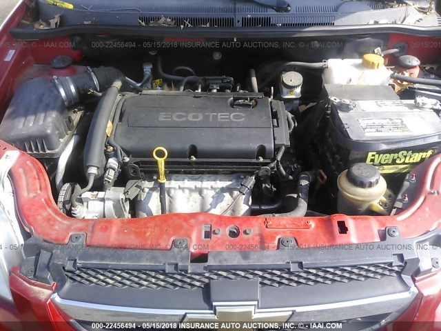 KL1TD5DE6BB184587 - 2011 CHEVROLET AVEO LS/LT 红色 照片 10