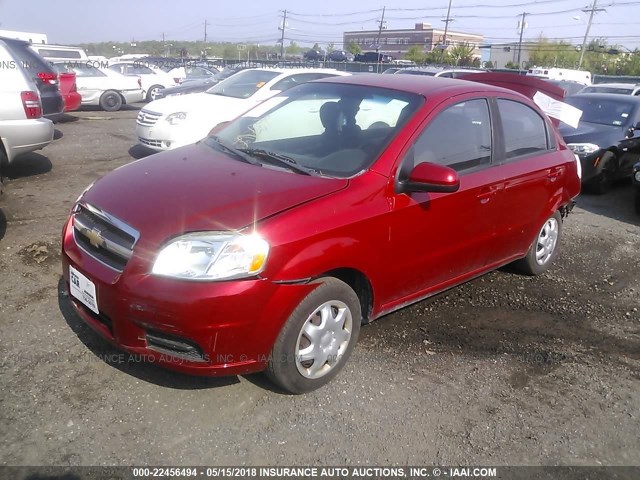 KL1TD5DE6BB184587 - 2011 CHEVROLET AVEO LS/LT 红色 照片 2