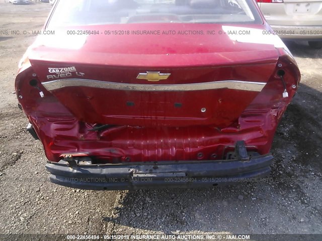 KL1TD5DE6BB184587 - 2011 CHEVROLET AVEO LS/LT 红色 照片 6