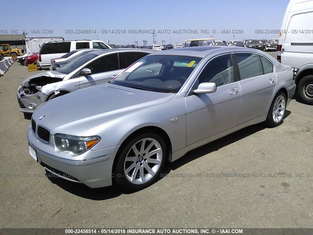 WBAGN63403DS43514 - 2003 BMW 745 LI SILVER photo 2