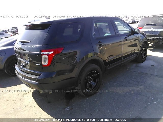 1FM5K8AR1DGC87899 - 2013 FORD EXPLORER POLICE INTERCEPTOR BLACK photo 4