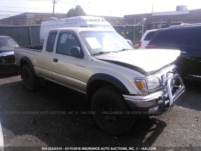 5TEWN72NX4Z396599 - 2004 TOYOTA TACOMA XTRACAB GOLD photo 1