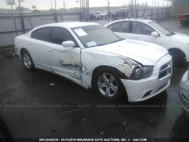 2C3CDXBG8CH140094 - 2012 DODGE CHARGER SE WHITE photo 1