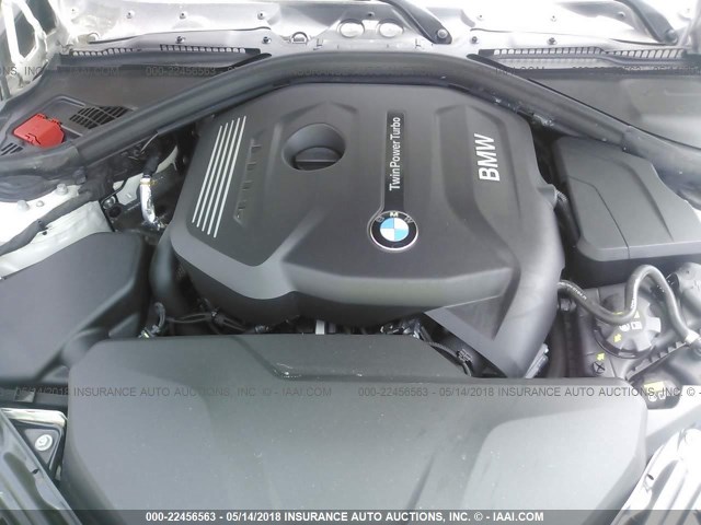 WBA4Z3C54JEA31658 - 2018 BMW 430XI WHITE photo 10