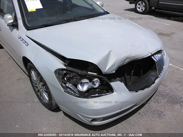 1G4HH5E94AU108921 - 2010 BUICK LUCERNE SUPER SERIES WHITE photo 6