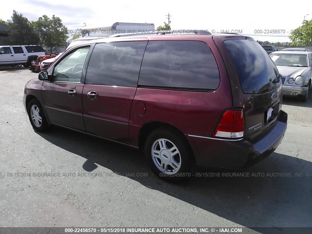 2FMDA52234BA38980 - 2004 FORD FREESTAR SEL BURGUNDY photo 3