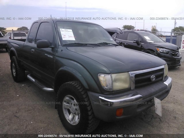 4TASN92N1XZ516389 - 1999 TOYOTA TACOMA XTRACAB PRERUNNER GREEN photo 1