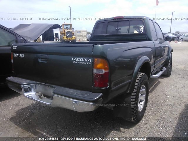 4TASN92N1XZ516389 - 1999 TOYOTA TACOMA XTRACAB PRERUNNER მწვანე ფოტო 4