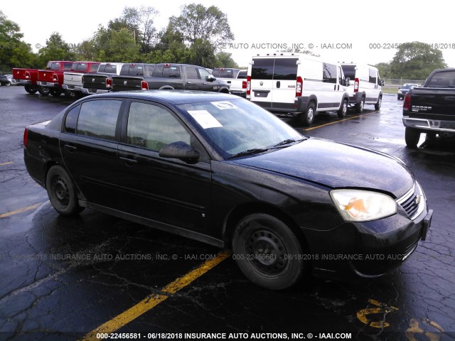 1G1ZS51F76F239383 - 2006 CHEVROLET MALIBU LS 黑色 照片 1