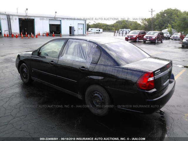 1G1ZS51F76F239383 - 2006 CHEVROLET MALIBU LS 黑色 照片 3