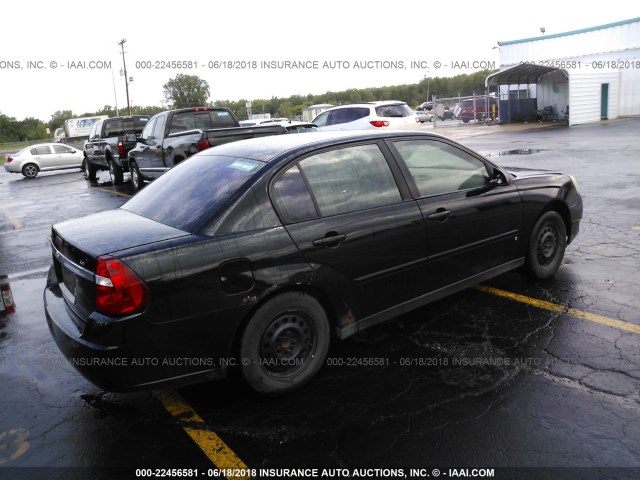 1G1ZS51F76F239383 - 2006 CHEVROLET MALIBU LS 黑色 照片 4