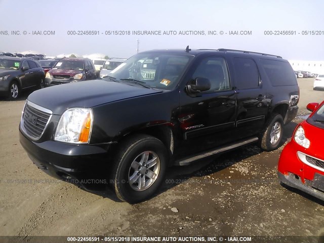 1GKS2HE30BR105208 - 2011 GMC YUKON XL K1500 SLE BLACK photo 2