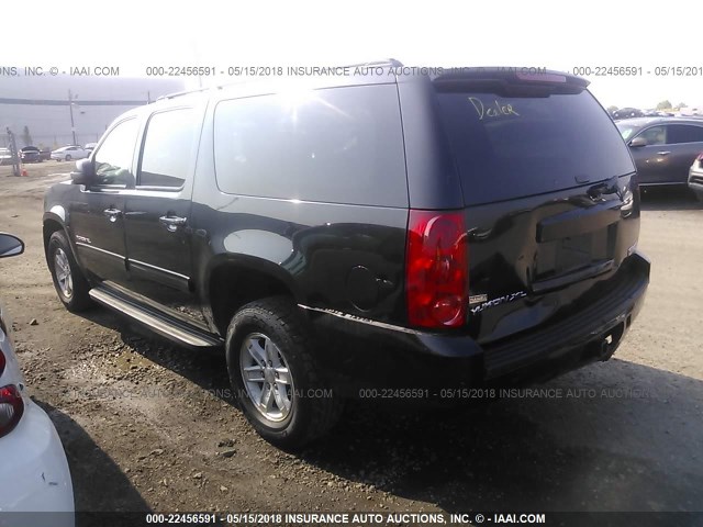 1GKS2HE30BR105208 - 2011 GMC YUKON XL K1500 SLE BLACK photo 3