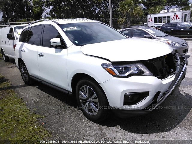 5N1DR2MN0JC622571 - 2018 NISSAN PATHFINDER S/SV/SL/PLATINUM 白色 照片 1